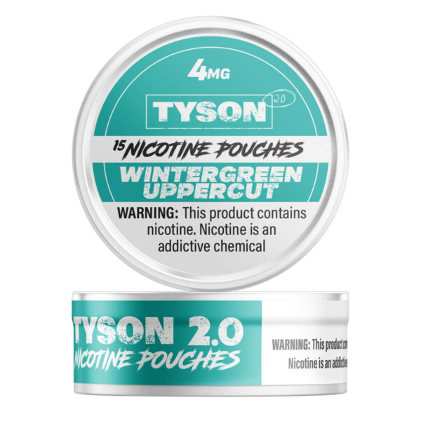 Tyson Nicotine Pouches - 5PK Wintergreen Uppercut - 4MG