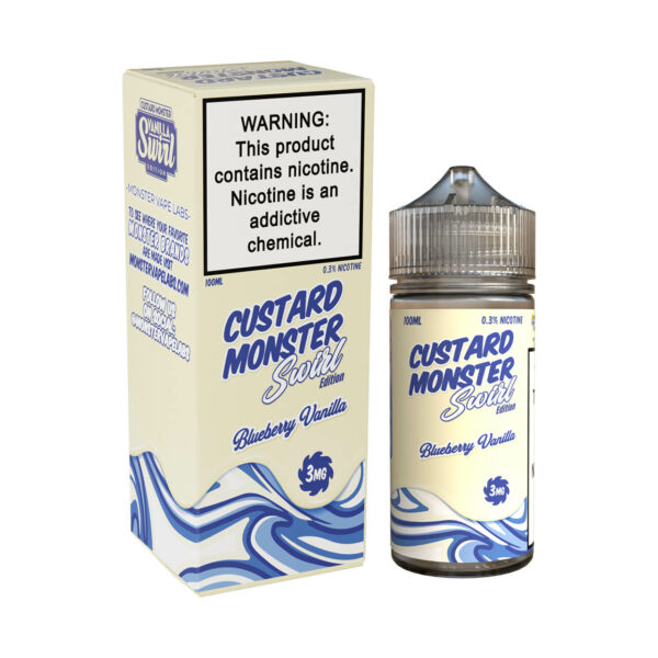 Custard Monster Swirl Edition Blueberry Vanilla 100ml E-Juice 3mg