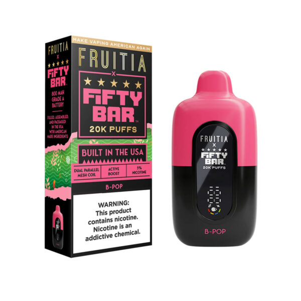 Fruitia x Fifty Bar 20000 Puff Disposable B-Pop