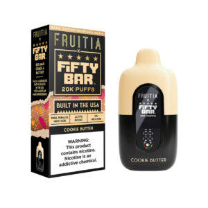 Fruitia x Fifty Bar 20000 Puff Disposable Cookie Butter