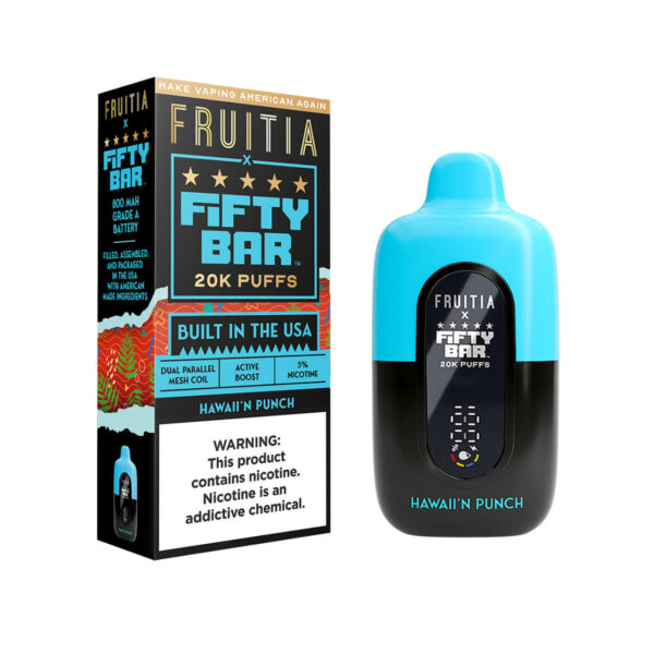 Fruitia x Fifty Bar 20000 Puff Disposable Hawaii'n Punch