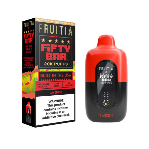 Fruitia x Fifty Bar 20000 Puff Disposable Swedish