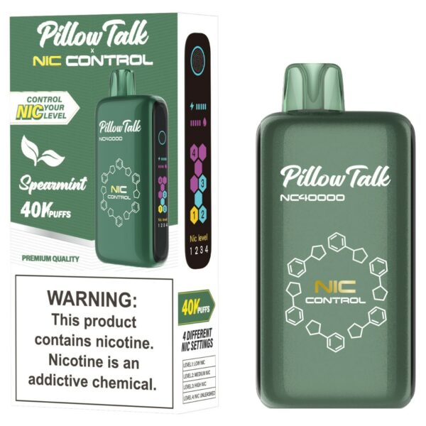 Pillow Talk Nic Control NC40000 Puff Disposable Spearmint