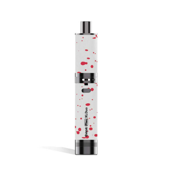 Wulf Mods Evolve Plus Duo Concentrate Dry Herb Vaporizer White Red Spatter