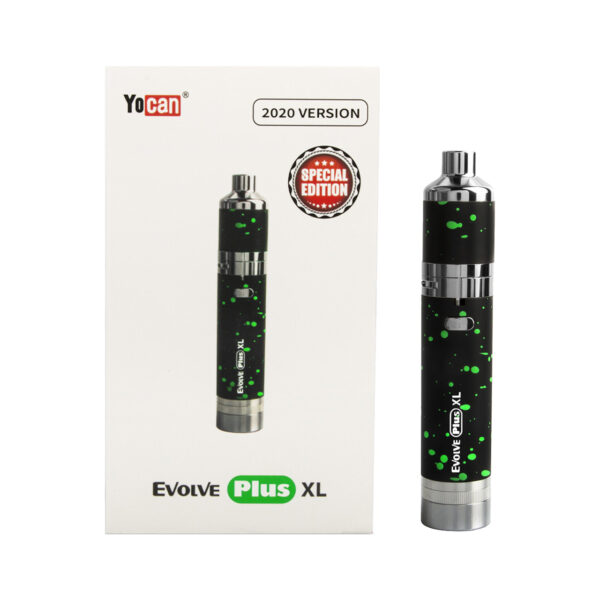 Wulf Mods Evolve Plus XL Concentrate Vaporizer Black Green Spatter