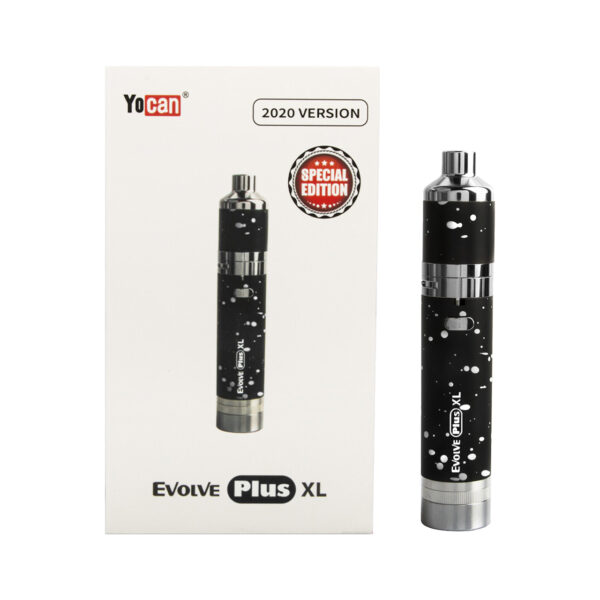 Wulf Mods Evolve Plus XL Concentrate Vaporizer Black White Spatter