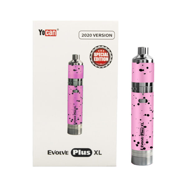 Wulf Mods Evolve Plus XL Concentrate Vaporizer Pink Black Spatter