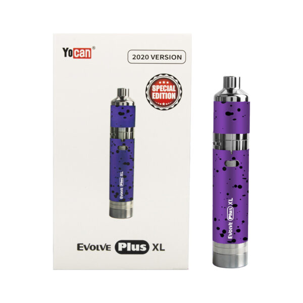 Wulf Mods Evolve Plus XL Concentrate Vaporizer Purple Black Spatter