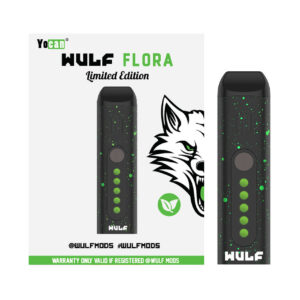 Wulf Mods FLORA Portable Dry Herb Vaporizer Black Green Spatter