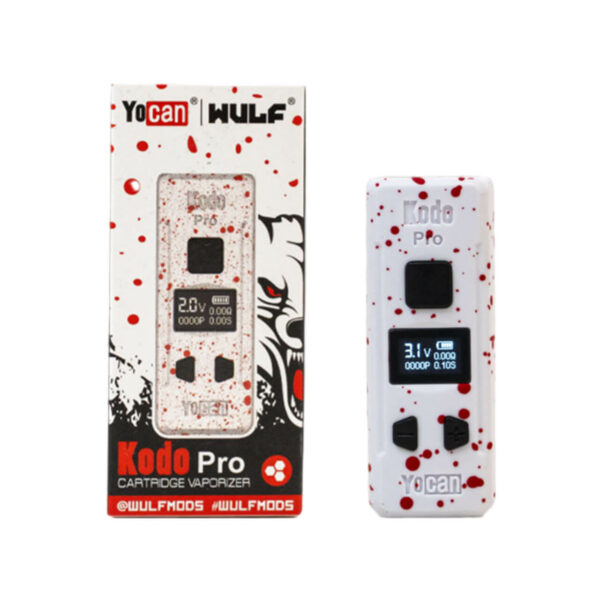 Wulf Mods Kodo Pro Battery Assorted Colors - 9PK white red spatter