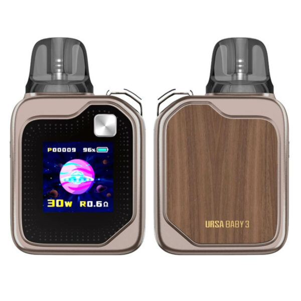 Lost Vape Ursa Baby 3 Pod Kit Oak Wood